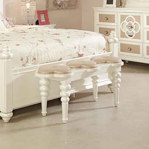 Najarian Paris Youth Bedroom Paris Bedside Bench With Faux Leather