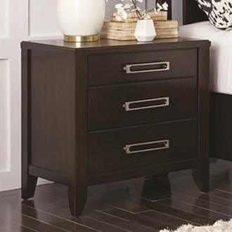 Najarian Furniture Wilshire Bdwilns 3 Drawer Nightstand Del Sol Furniture Night Stands
