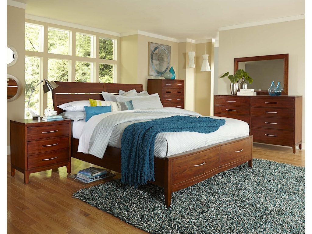 Napa Furniture Designs Boston Brownstone King Storage Bed
