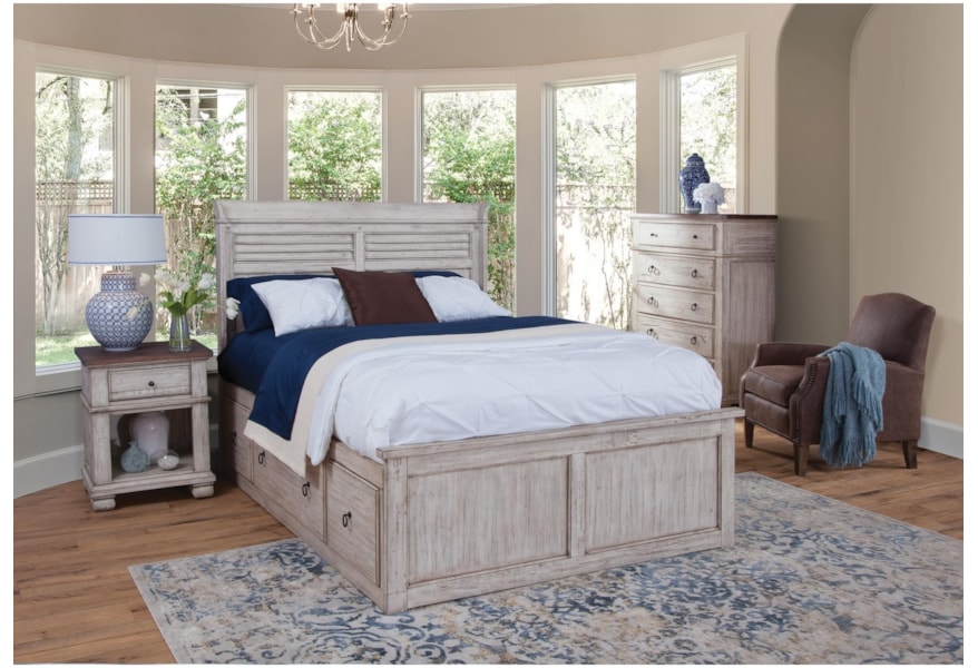 Napa Furniture Designs Belmont California King Captains Bed With 9 Drawers Homeworld Furniture Captain S Beds California King Captain Bed Frame