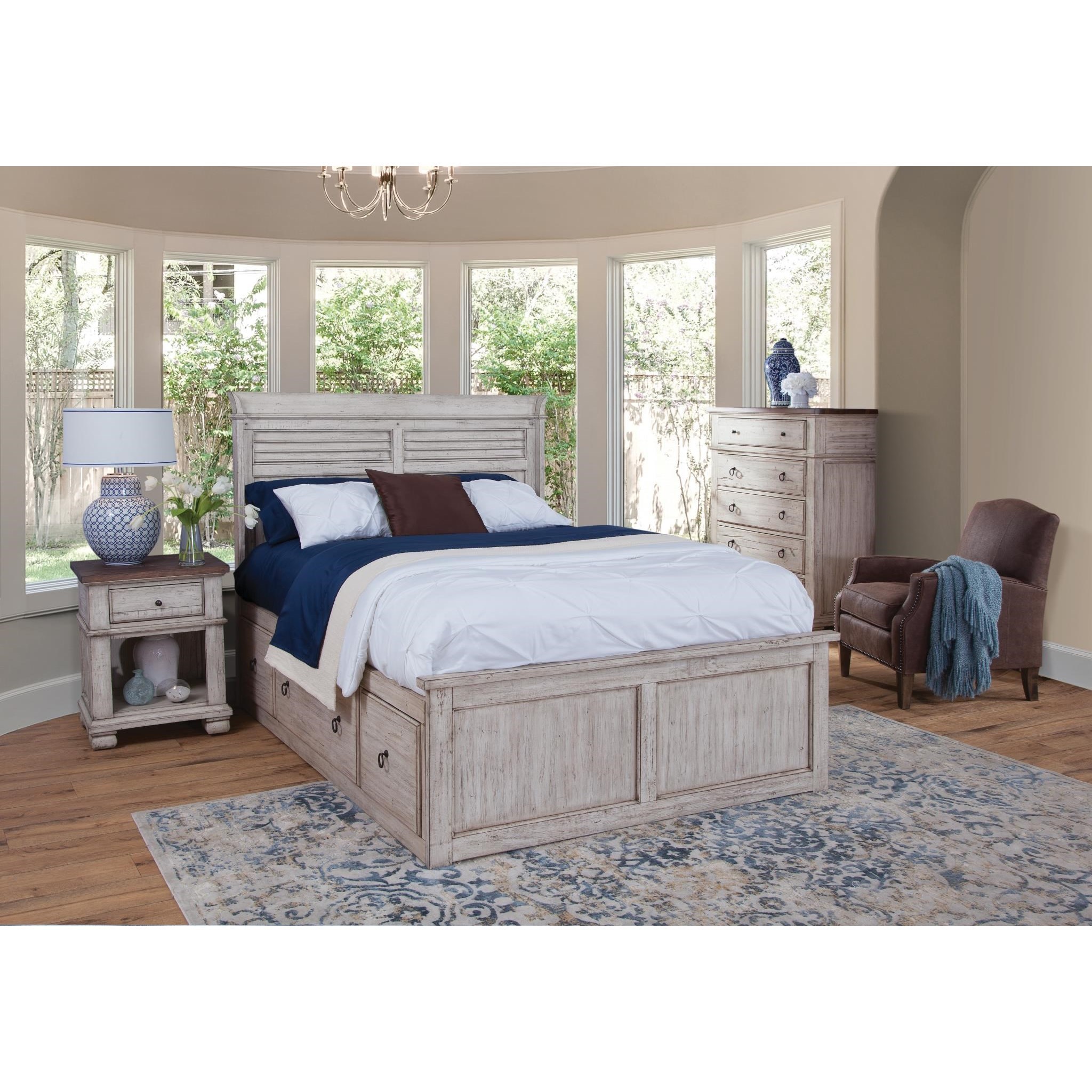 Napa Furniture Designs Belmont Queen Captains Bed With 9 Drawers