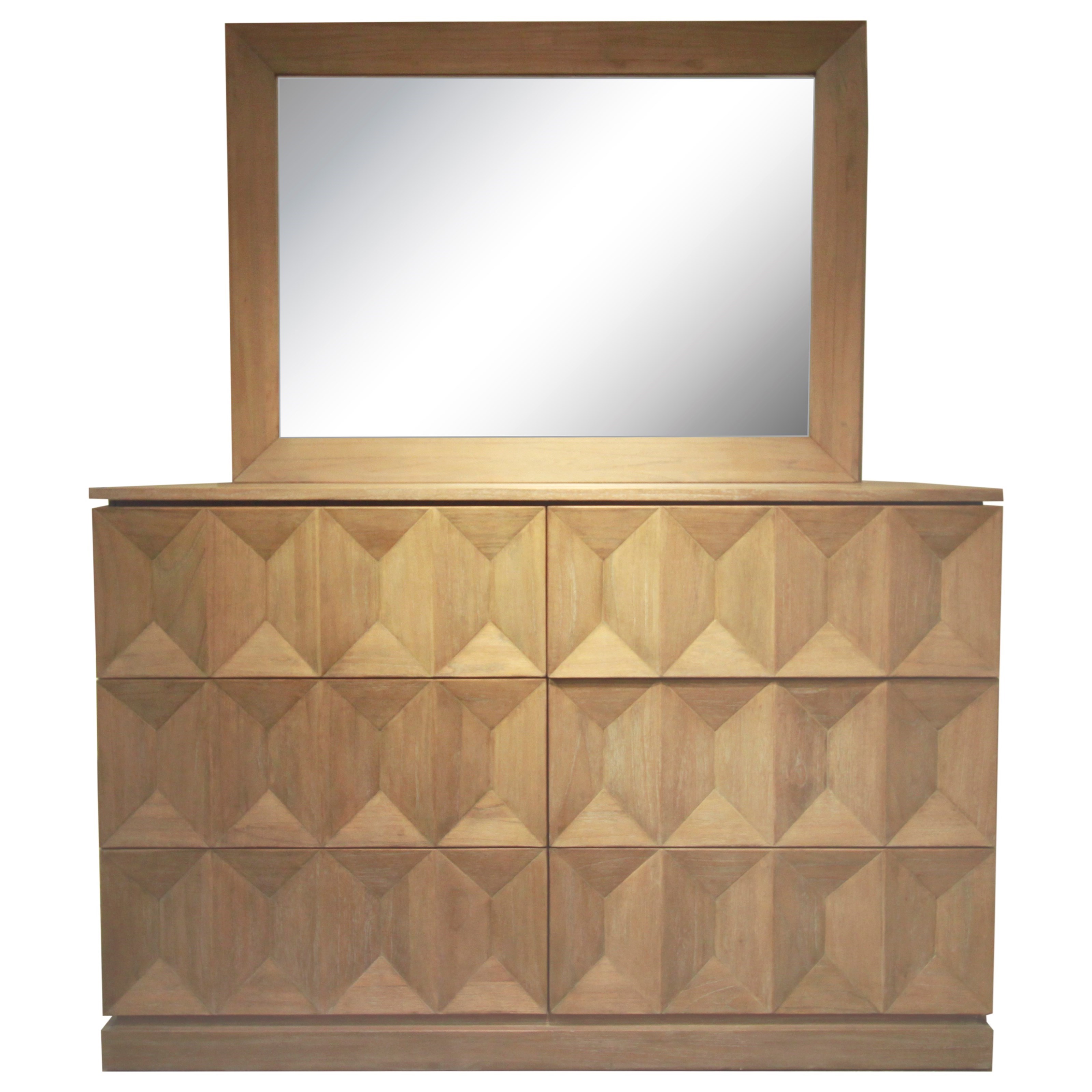 Napa Furniture Designs Eastside 6 Drawer Dresser With Concave