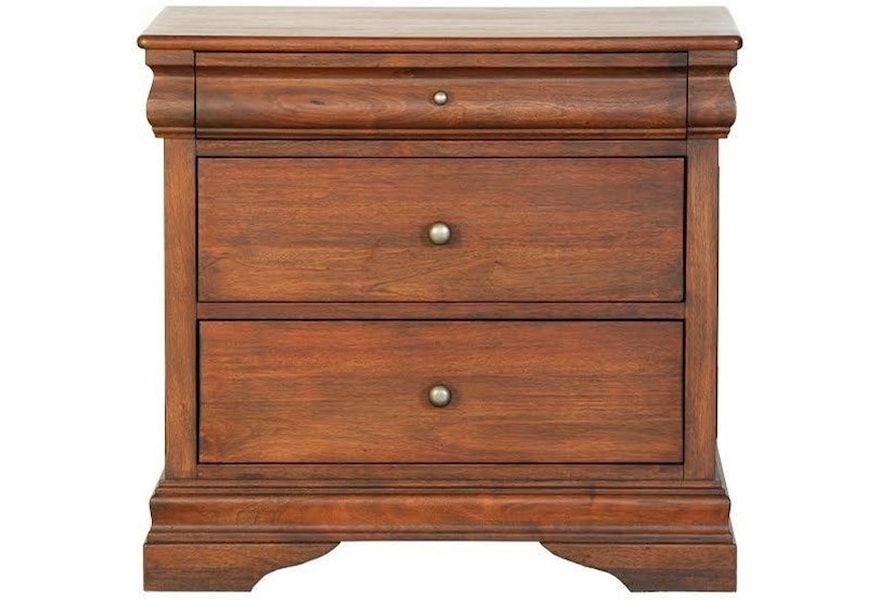Napa Furniture Designs French Classic Transitional Solid Wood 3 Drawer Night Stand Fashion Furniture Night Stands