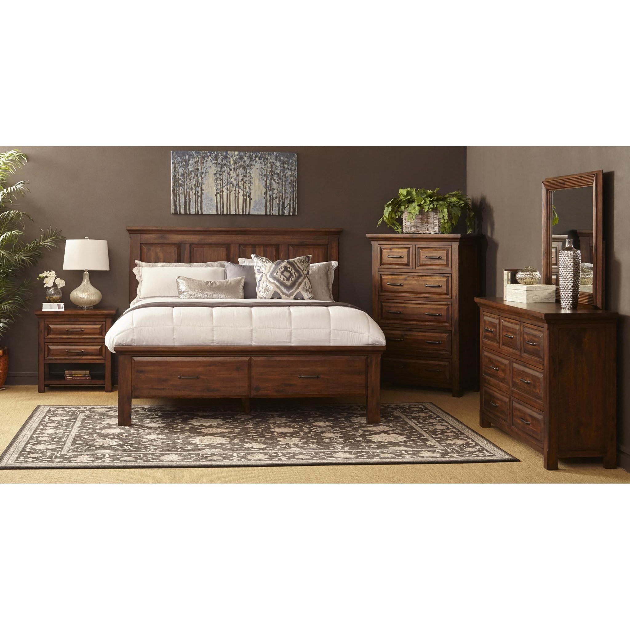 Napa Furniture Designs Hill Crest Rustic 6 Drawer Chest With Full Extension Drawers Fashion Furniture Dressers