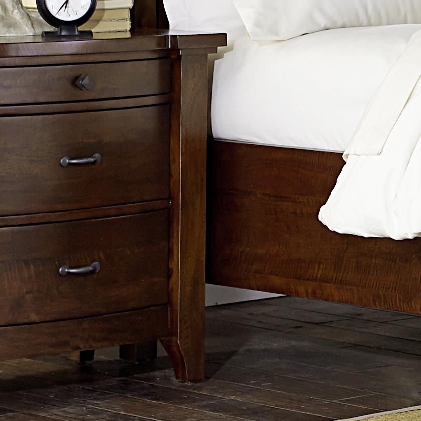 Warehouse M Whistler Retreat 70 03 Solid Mango 3 Drawer Nightstand Pilgrim Furniture City Nightstands
