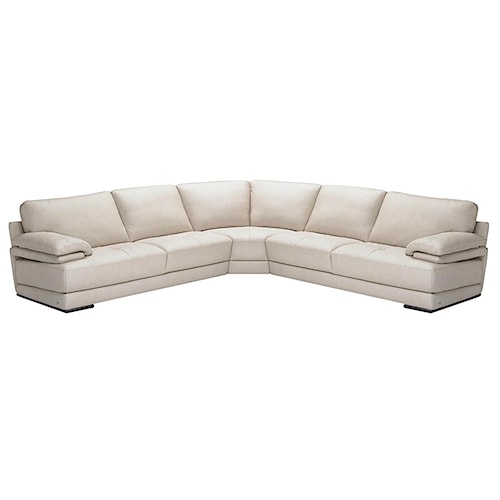 Sectional Sofa Wedge Corner Okaycreations Natuzzi Editions B504 Sectional With Corner Wedge Boulevard Home
