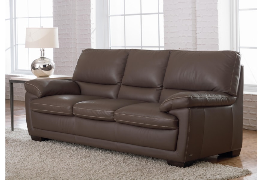 Natuzzi Editions B674 Leather Stationary Sofa Wilson S Furniture Natuzzi Editions B674 Leather