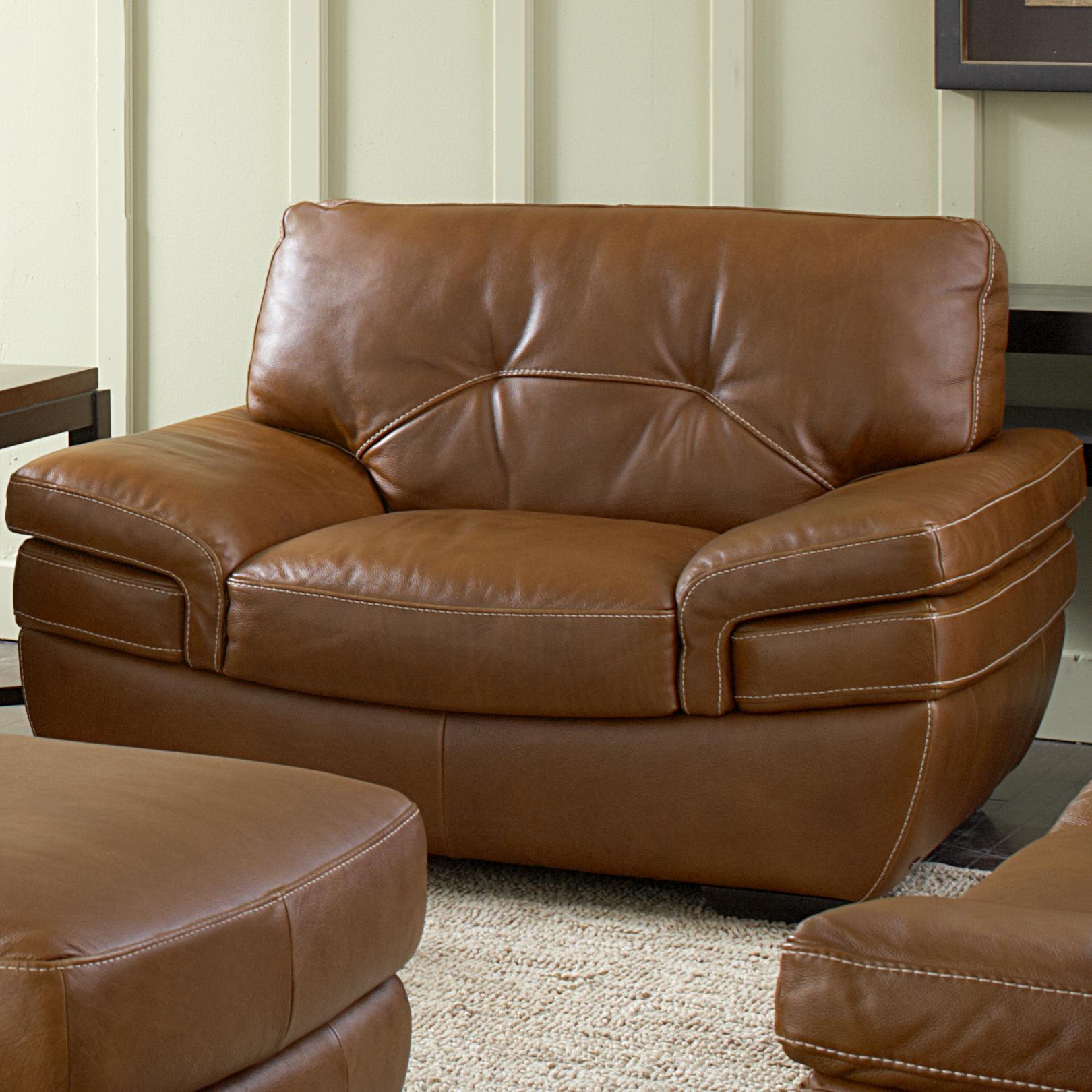 Natuzzi Editions B806 Contemporary Chair With Tufted Back And