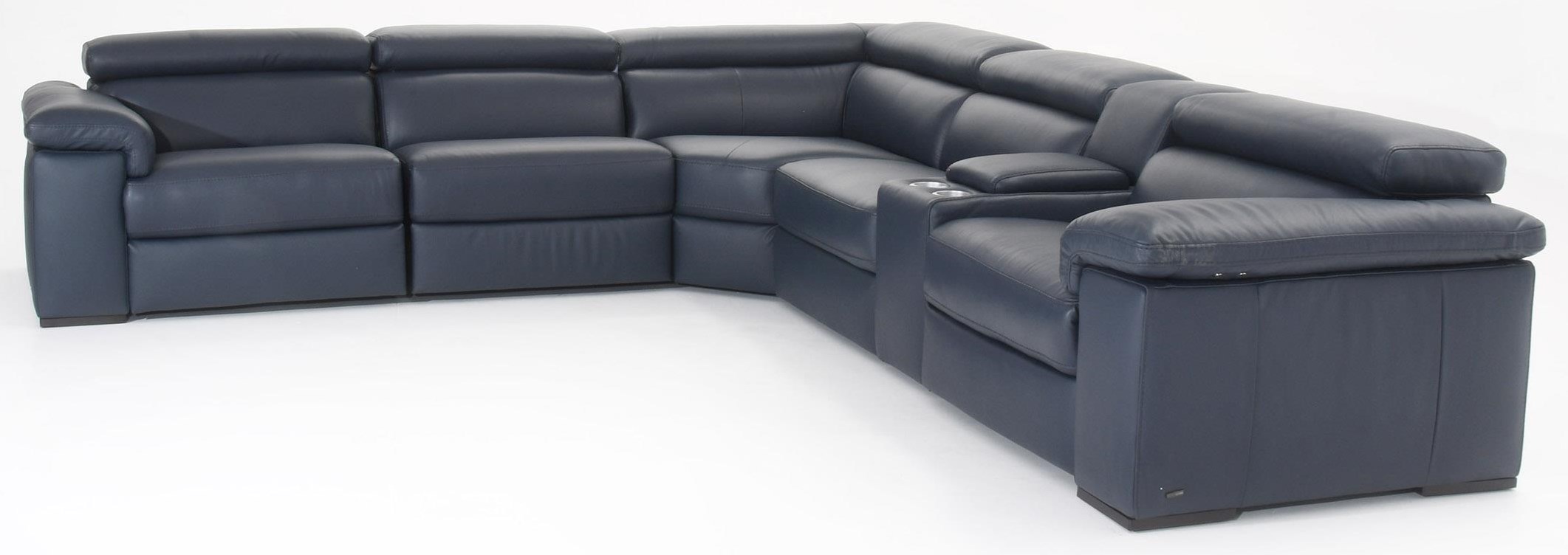 Natuzzi Editions B817 B817 450 291 011 817 452 Power Reclining Leather Sectional Baer S Furniture Reclining