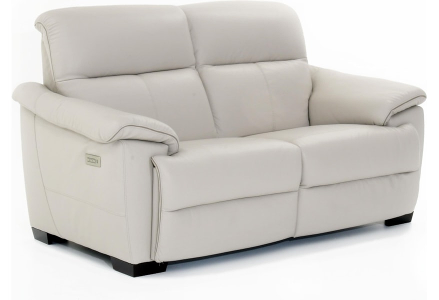 Natuzzi Editions Potenza C063 N00 N02 1581sp 18 15c3 Contemporary Wall Hugger Power Reclining Loveseat With Power Headrests Baer S Furniture Reclining Loveseats