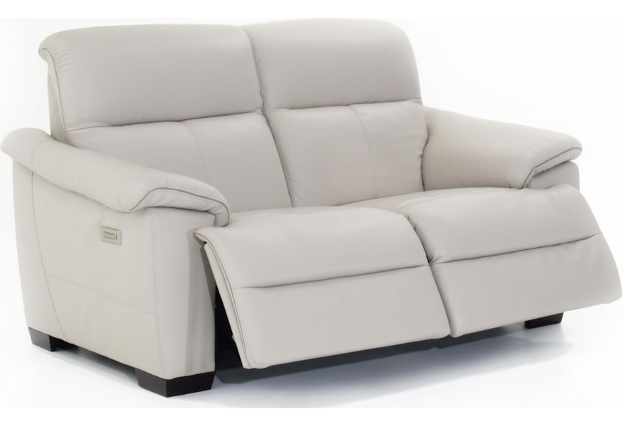 Natuzzi Editions Potenza C063 N00 N02 1581sp 18 15c3 Contemporary Wall Hugger Power Reclining Loveseat With Power Headrests Baer S Furniture Reclining Loveseats