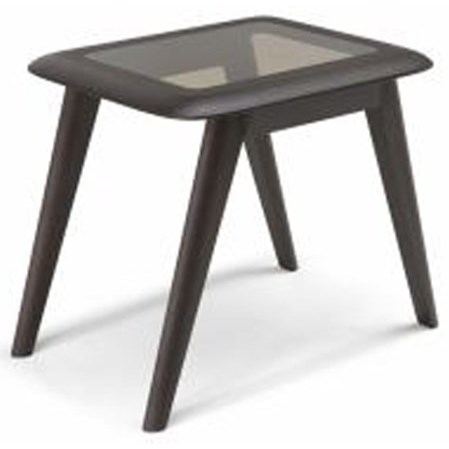 Natuzzi Editions Chianti Rectangular Accent Table With Glass Insert Wilson S Furniture End Tables