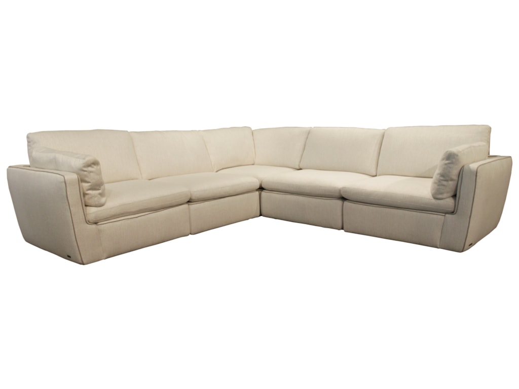 Natuzzi Editions Leggerezza Casual Contemporary 5 Piece Sectional Natuzzi Editions Leggerezza5 Piece Sectional