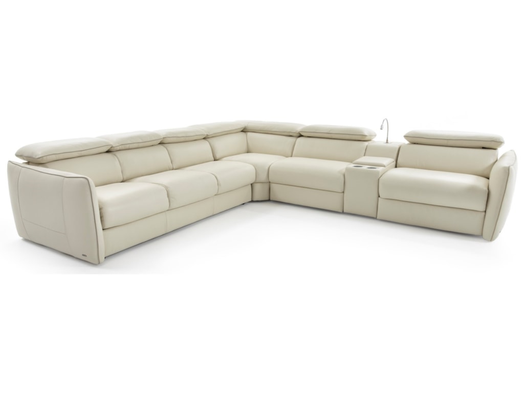 Natuzzi Editions Tullio Contemporary Reclining Sectional Sofa Natuzzi Editions Tullio Reclining Sectional Sofa
