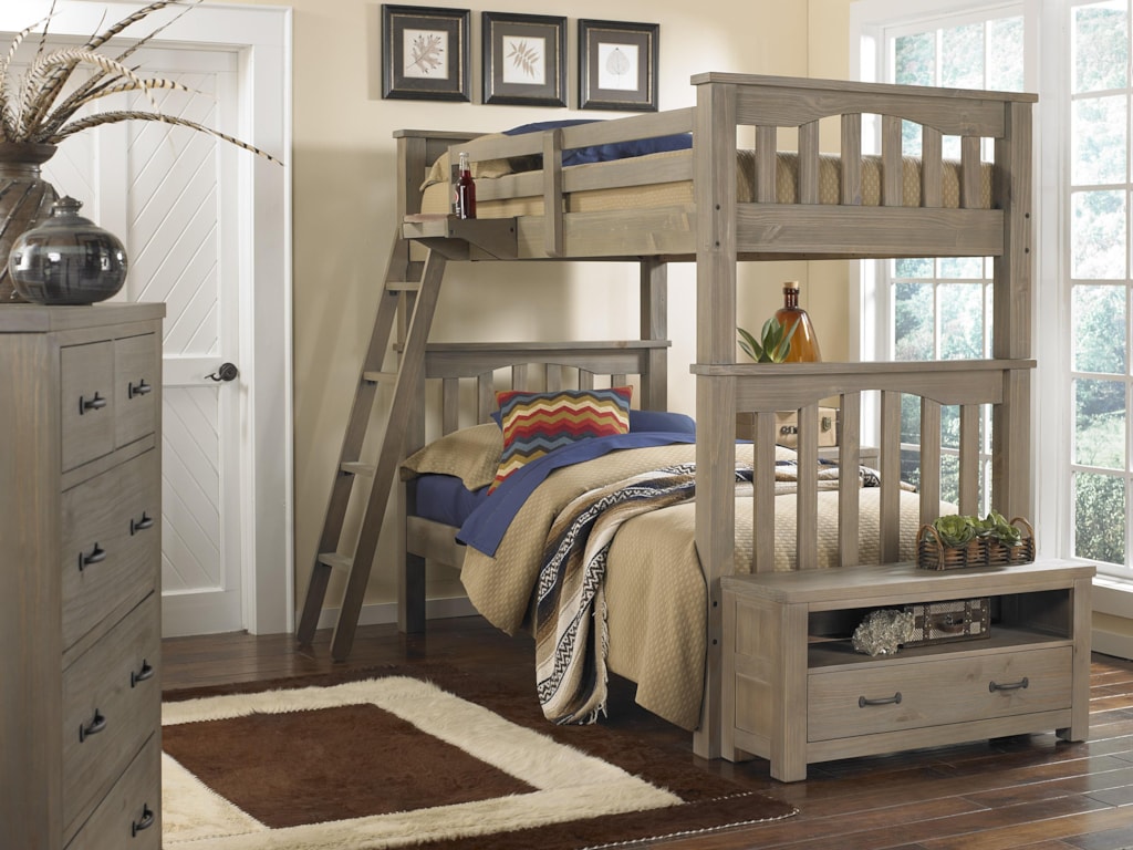 NE Kids HighlandsTwin Over Twin Harper Bunk Bed