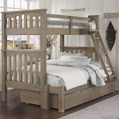 Ne Kids Highlands Mission Style Twin Over Full Harper Bunk Bed Ne Kids Highlands Mission Style Twin Over Full Harper Bunk Bed With Hanging Tray And Under