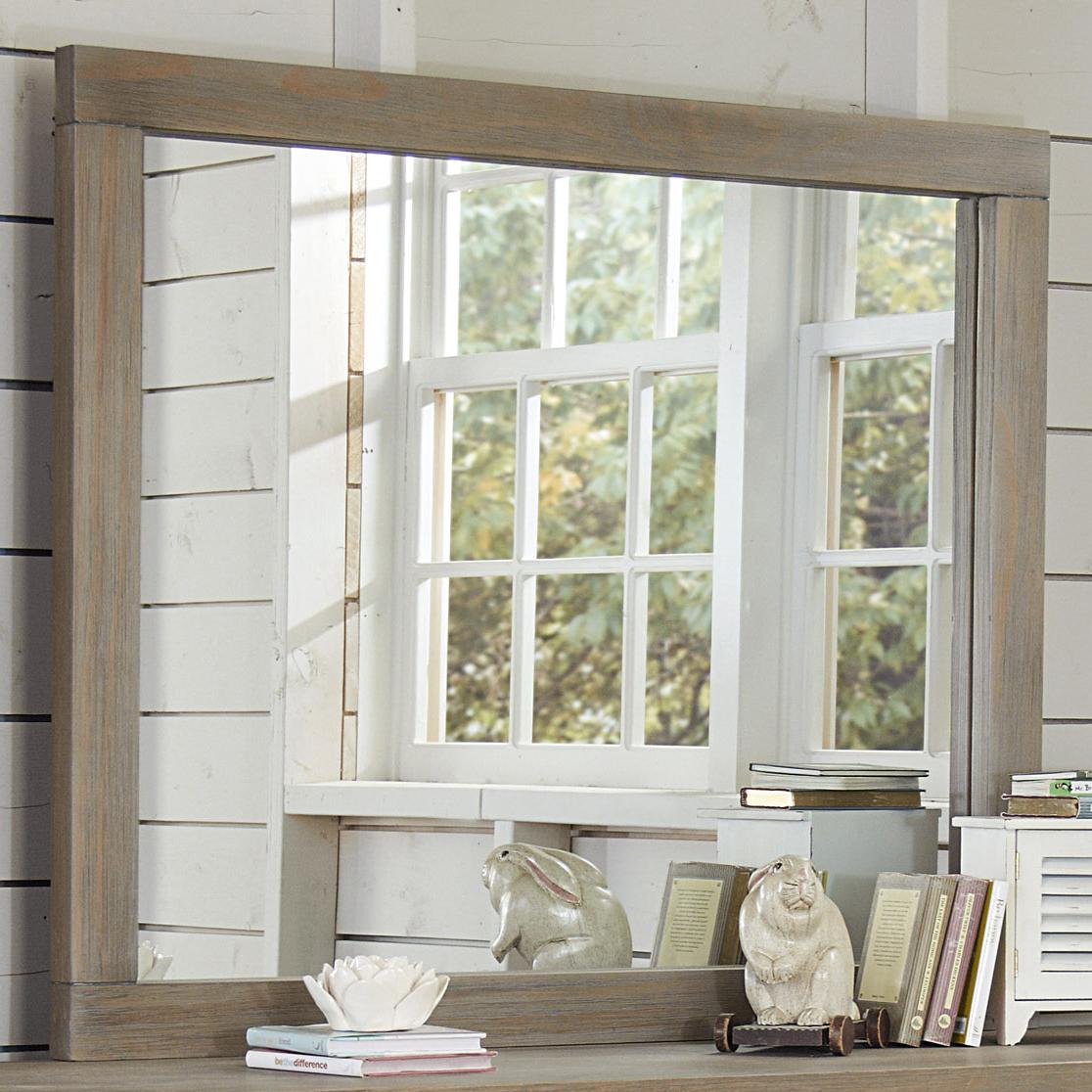 Ne Kids Highlands Dresser Mirror With Driftwood Frame Belfort