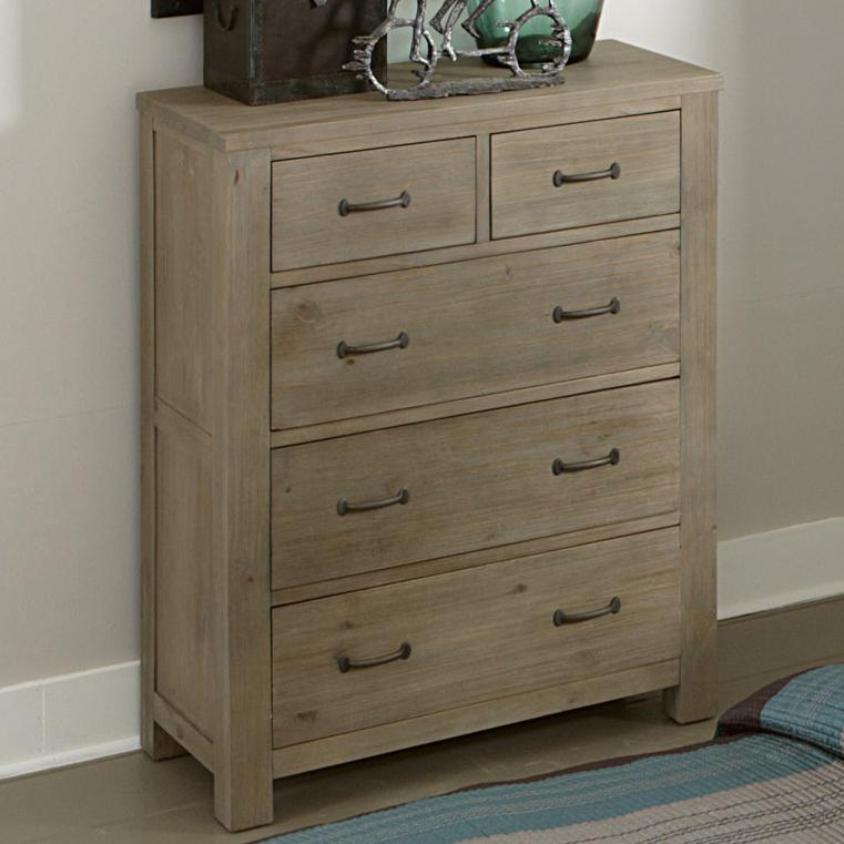 Ne Kids Highlands Transitional 5 Drawer Chest Of Drawers With Dark