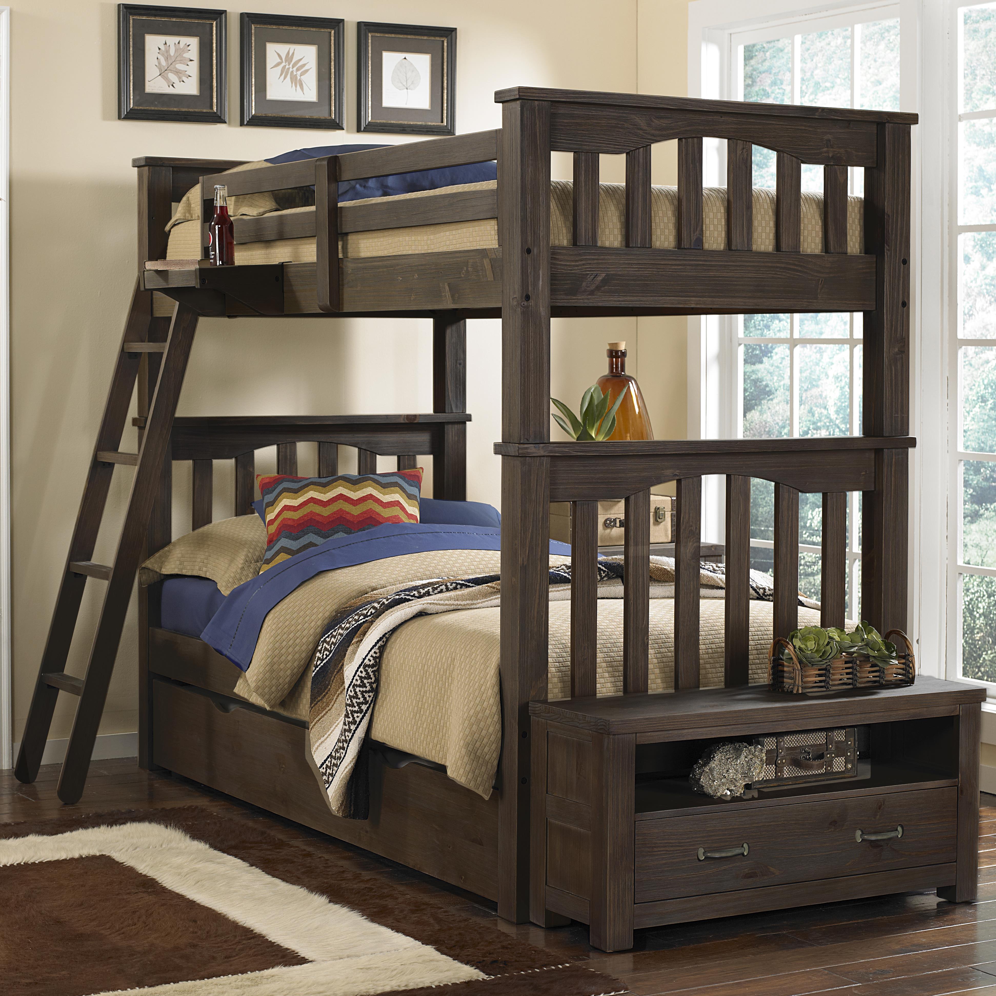 harper twin low loft bed