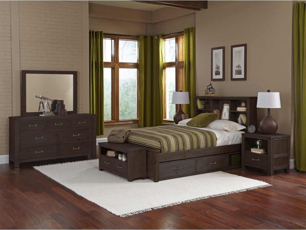 NE Kids HighlandsTwin Bookcase Bed
