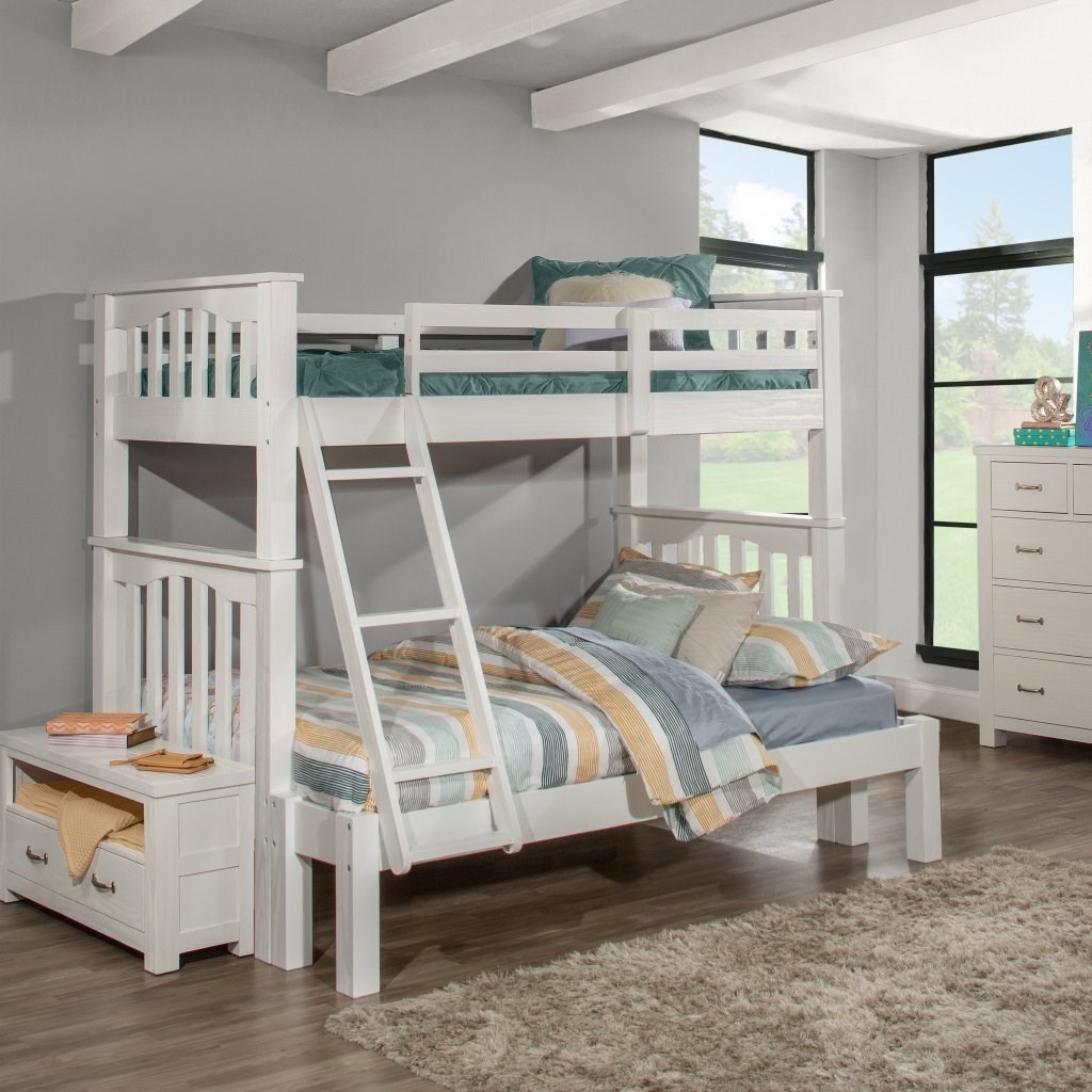 Ne Kids Highlands Mission Style Twin Over Full Bunk Bed Rooms For Less Bunk Beds
