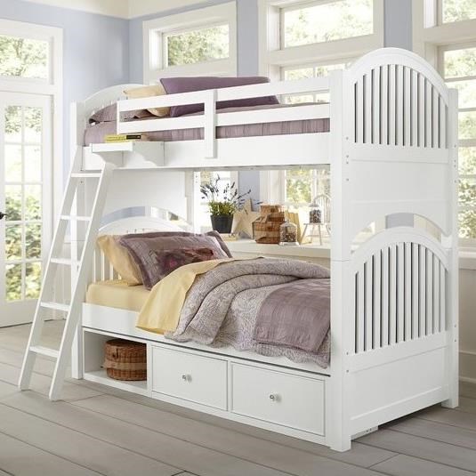 bunk beds with cabinets