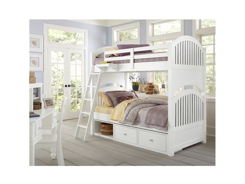 NE Kids Lake HouseTwin over Twin Bunk and Storage Unit