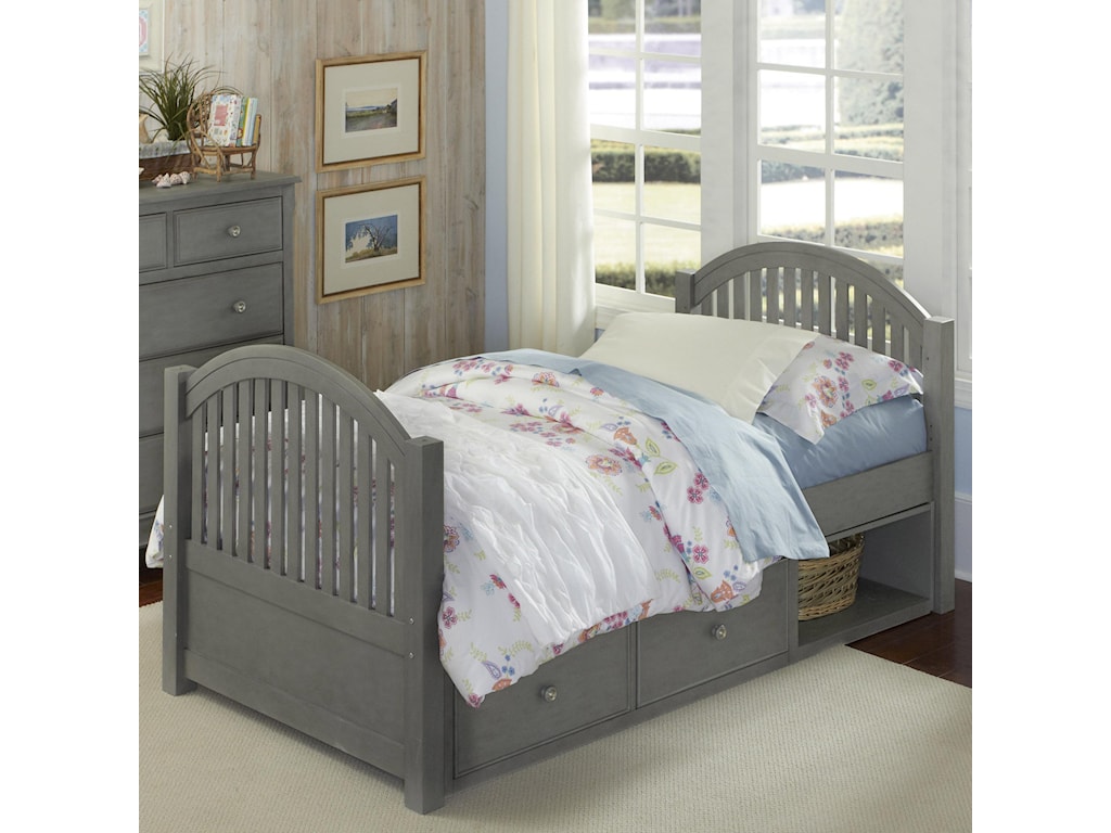 Ne Kids Lake House Twin Bed With Arched Headboard And Footboard