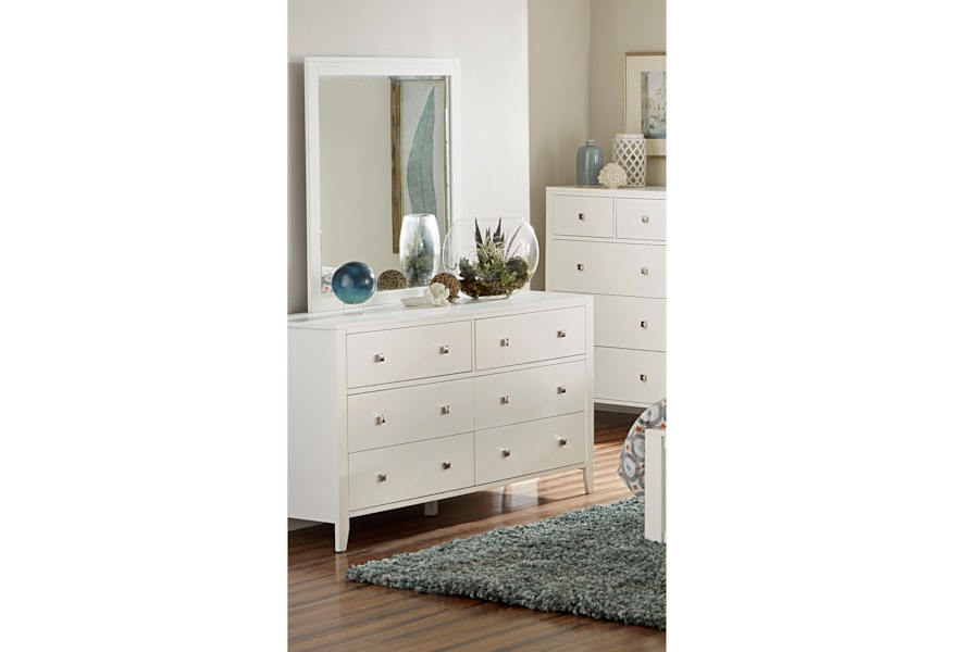 Ne Kids Pulse 33510 Dresser Mirror With Frame Dunk Bright