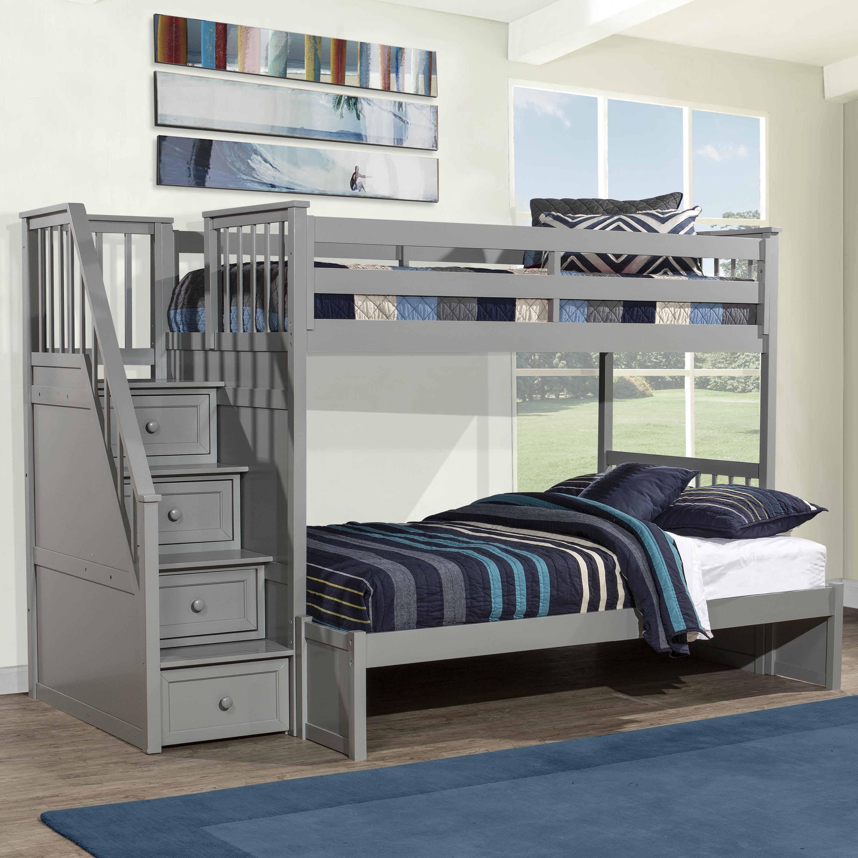 Schoolhouse 4 0 Twin Full Bunk Bed Ruby Gordon Home Bunk Beds