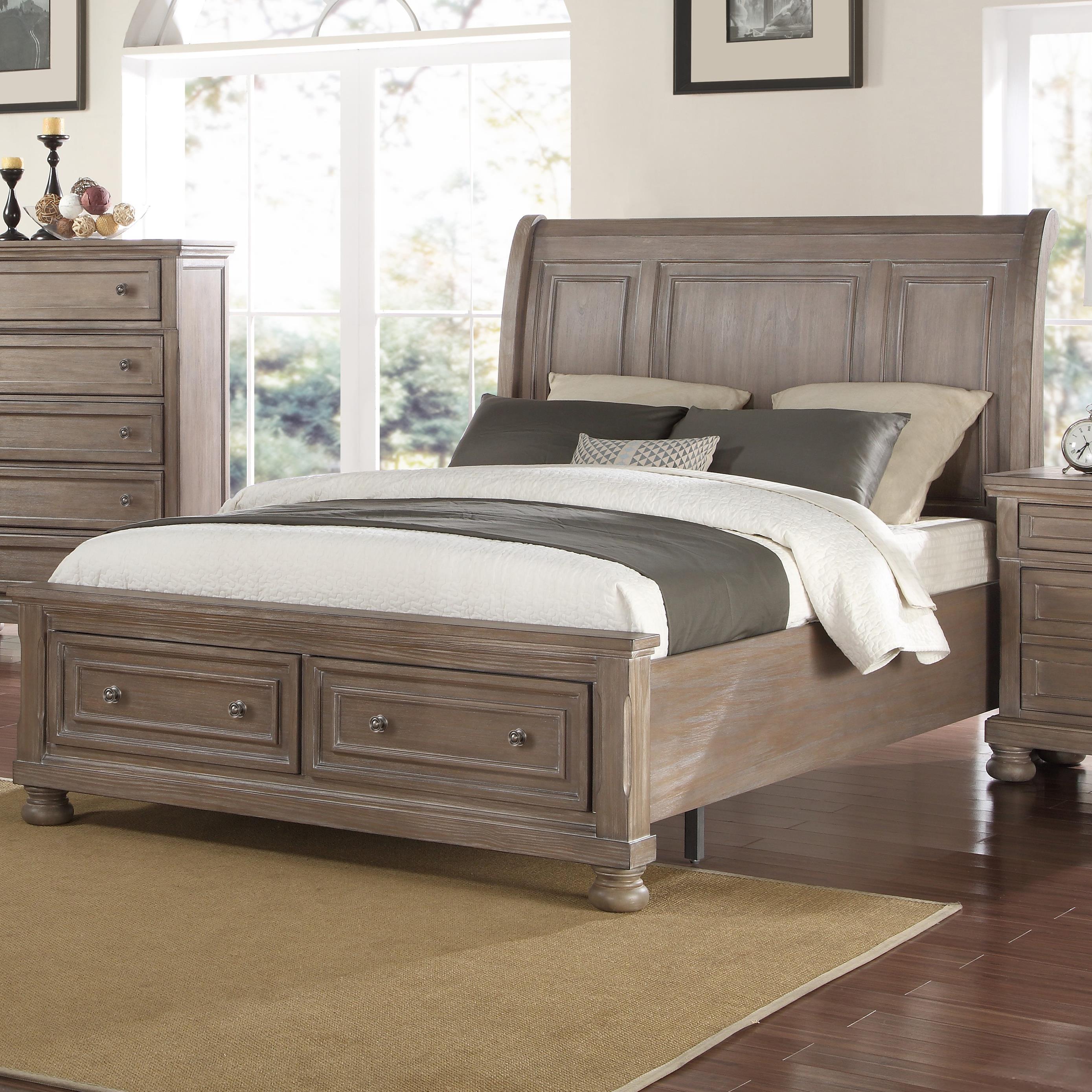 New Classic Allegra California King Low Profile Bed with ...