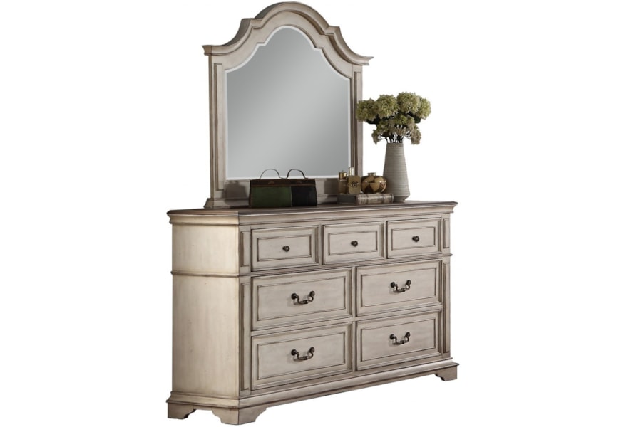 New Classic Anastasia 7 Drawer Dresser And Mirror Set Wilcox