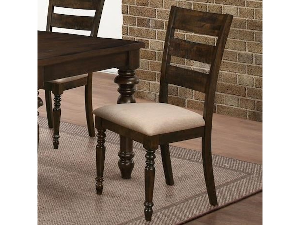 New Clic Annandale Ladder Back Side Chair With Upholstered Seat New Clic Annandale Ladder Back Side Chair With Upholstered Seat Cushions