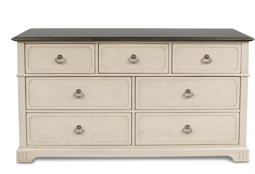 New Classic Avalon Cove Relaxed Vintage 7 Drawer Dresser With