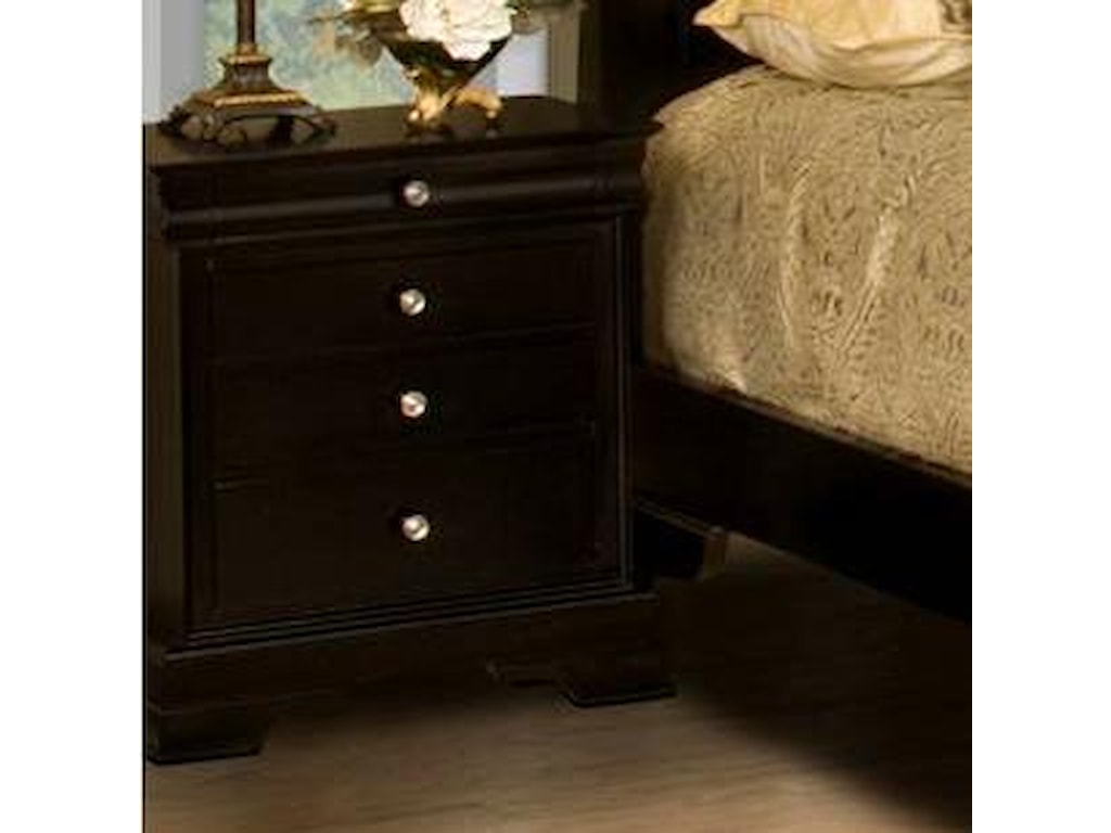 New Classic Belle Rose4-Drawer Night Stand