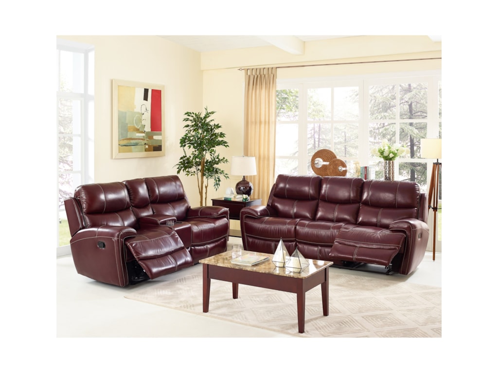 New Classic BoulevardPower Reclining Console Loveseat