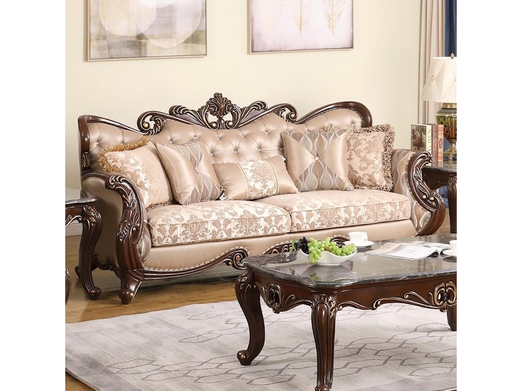 New Classic Constantine Traditional Sofa With Button Tufting Royal Furniture Sofas