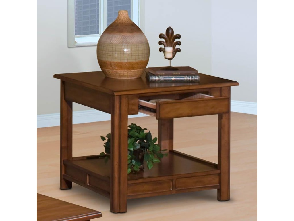 New Classic CrestlineCrestline End Table, Bark