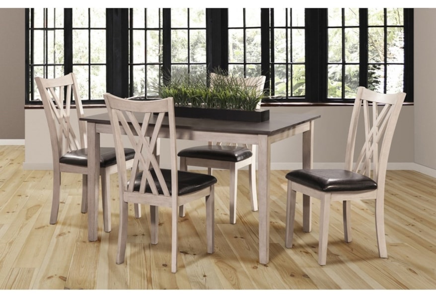 New Classic Paige Casual 5 Piece Dining Set Darvin Furniture