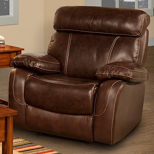 New Clic Dante Casual Recliner With Pillow Arms Boulevard Home New Clic Dante Casual Recliner With Pillow Arms