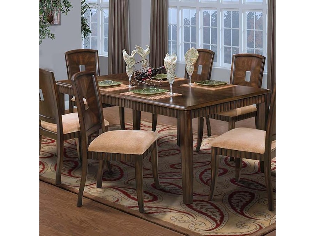 New Clic Edgemont 40 112 10 Standard Dining Table Corner New Clic Edgemontstandard Dining Table
