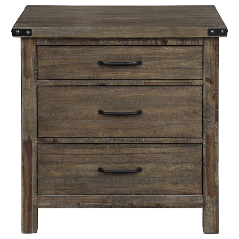 New Classic Galleon Rustic Nightstand With Usb Port Wilcox