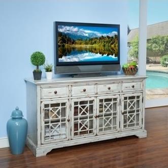 New Classic Gilbert Gilbert Credenza With 4 Drawers And 4 Doors