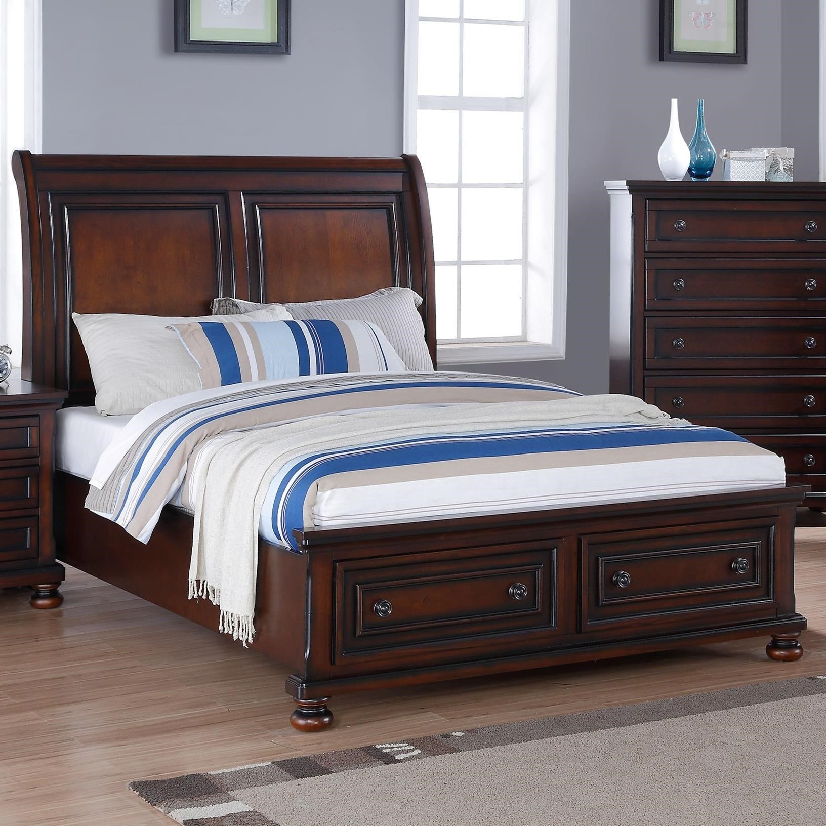 New Classic Jesse California King Low Profile Storage Bed With