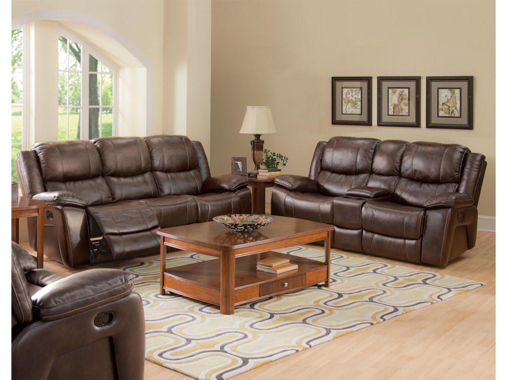New Classic KenwoodDual Recliner Console Loveseat