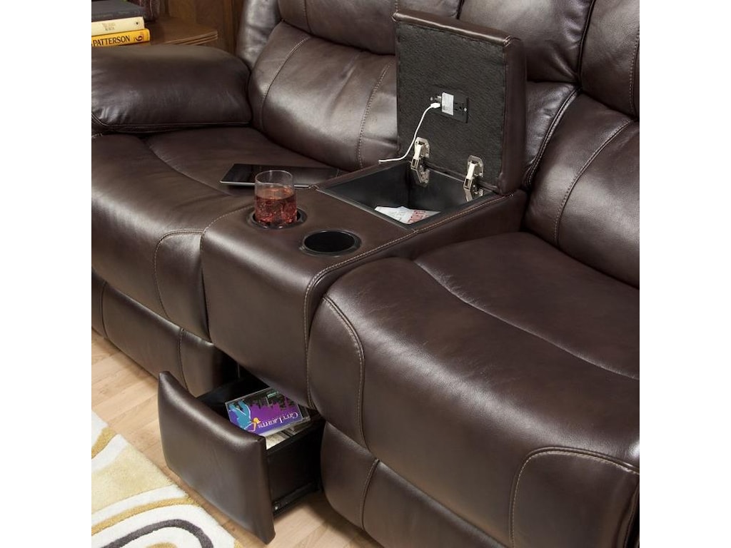 New Classic KenwoodDual Recliner Console Loveseat