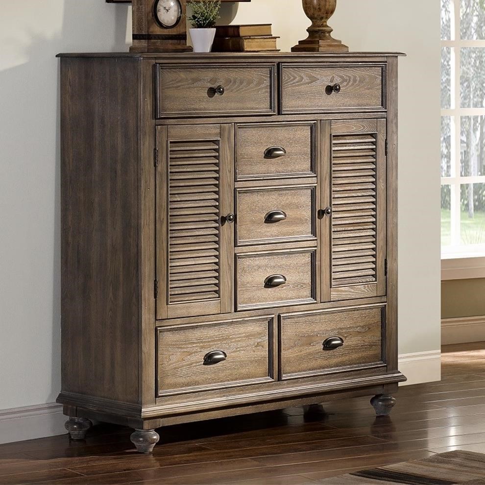 New Classic Lakeport Pewter Traditional Mule Chest With Shutter