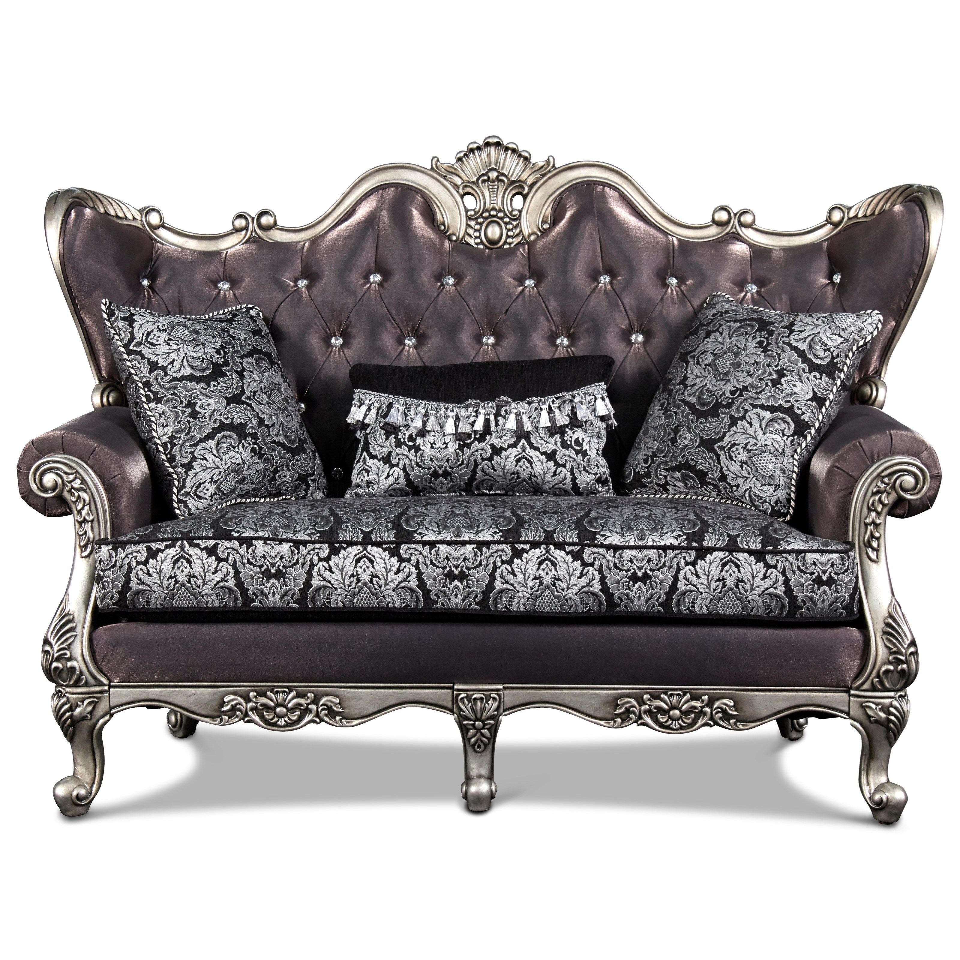 New Classic Marguerite Glam Sofa With Button Tufting Royal Furniture Sofas