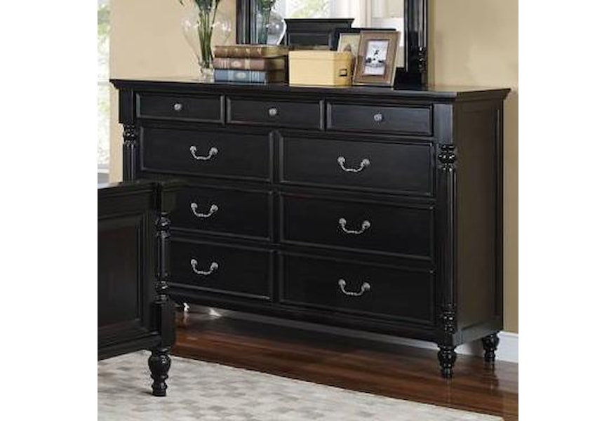 New Classic Martinique Bedroom 00 222 050 Transitional 9 Drawer