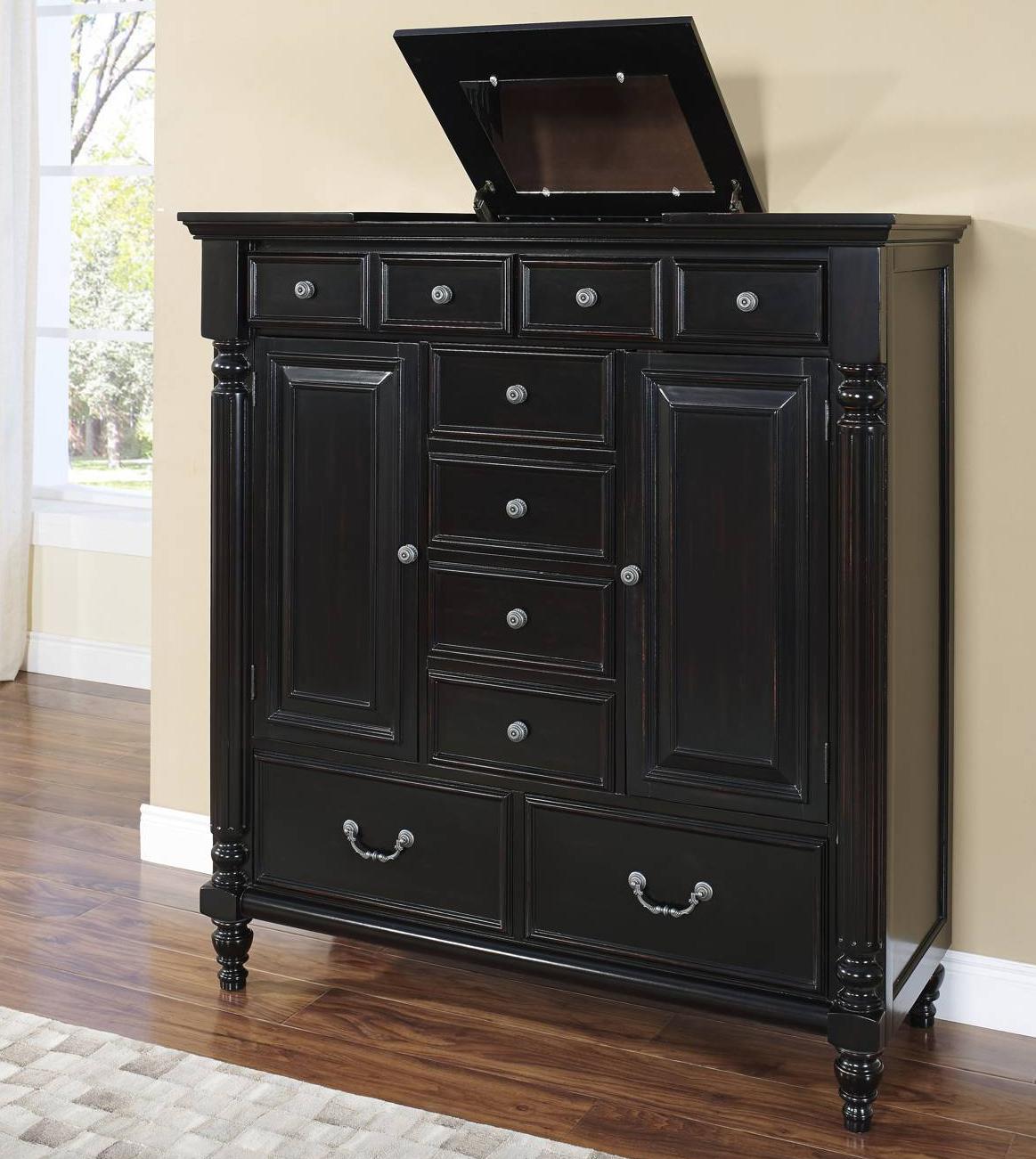 New Classic Martinique Bedroom Transitional Mule Chest With Lift